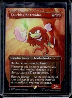 2025 Magic The Gathering Knuckles the Echidna Secret Lair Drop Foil #2082 - Image 1