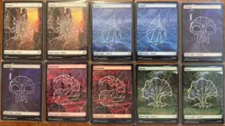 Full Art Land (100) Set - Marvel's Spider-Man MTG Magic the Gathering - Image 1