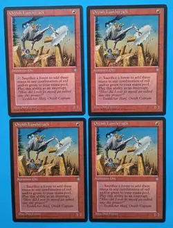 Magic the Gathering MTG Ice Age ORCISH LUMBERJACK X4 LP/EX C 1995 Nice! - Image 1