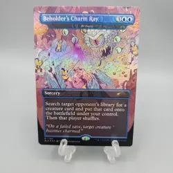 MTG Magic The Gathering SLD Secret Lair Drop Foil Borderless Beholders Charm Ray - Image 1