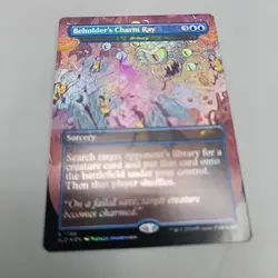 MTG Magic The Gathering SLD Secret Lair Drop Foil Borderless Beholders Charm Ray - Image 3