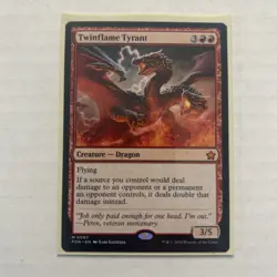 MTG Twinflame Tyrant Mythic Regular Card #97 Foundations - Image 1