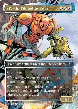 FOIL Borderless SP//DR, PILOTED BY PENI mtg NM Marvel's Spider-Man 1 Unc - Image 1