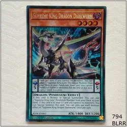 Supreme King Dragon Darkwurm - BLRR-EN063 - Secret Rare 1st Edition Yugioh - Image 1