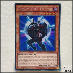 Destiny HERO - Celestial - DESO-EN006 - Secret Rare 1st Edition Yugioh - Image 1