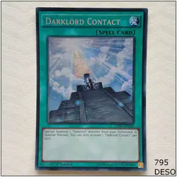 Darklord Contact - DESO-EN035 - Secret Rare 1st Edition Yugioh - Image 1