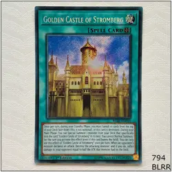 Golden Castle of Stromberg - BLRR-EN010 - Secret Rare 1st Edition Yugioh - Image 1