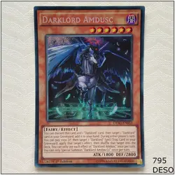 Darklord Amdusc - DESO-EN033 - Secret Rare 1st Edition Yugioh - Image 1