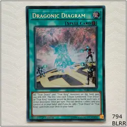 Dragonic Diagram - BLRR-EN096 - Secret Rare 1st Edition Yugioh - Image 1