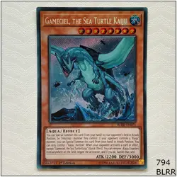 Gameciel, The Sea Turtle Kaiju - BLRR-EN075 - Secret Rare 1st Edition Yugioh - Image 1