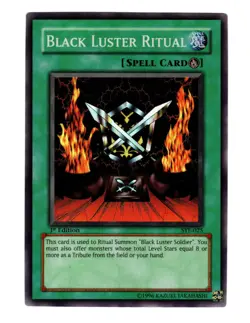 Yugioh Black Luster Soldier SYE-024 Black Luster Ritual SYE-025 1st edition NM - Image 4