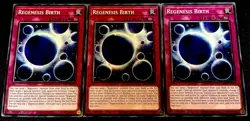 3x Regenesis Birth 1st Edition Mint Condition Yu-Gi-Oh! Playset [ALIN-EN074] - Image 1