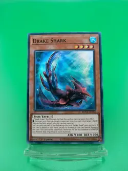 Yugioh! Drake Shark - ROTA-EN002 - Super Rare - 1st Edition Near Mint, English - Image 1