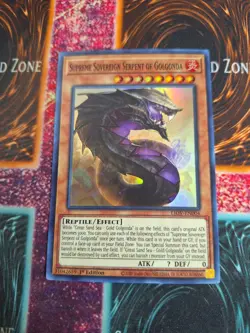 Yu-Gi-Oh! Supreme Sovereign Serpent of Golgonda LIOV-EN004 Super Rare 1st Ed NM - Image 1