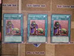 YUGIOH 3X UPSTART GOBLIN MRL-033 COMMON UNLIMITED ED NM 1996 - Image 1