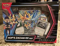 Pokemon TCG: Hop's Zacian ex Box TCG Factory Sealed English PSA Promo Card - Image 1