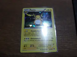 Raichu 49/162 Pokemon Cards Breakthrough Cracked Ice Holo NM/LP 2015 - Image 1