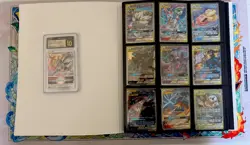 Pokemon Binder Lot Collection - 200+ Cards-EN/JP/CN-FA/IR/SIR/VMAX/EX 1 Graded! - Image 1