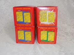 1999 NMIB Pokemon Ball Gold Plated Card NRFP Set of 4 Burgerking Unopened - Image 4