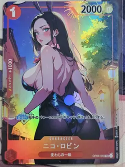Custom Nico Robin Bunny Sexy One Piece CCG AC Anime Card Waifu Doujin - Image 1