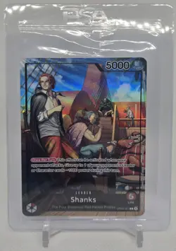 PSA One Piece Card Game SHANKS OP09-001 Holo Promo Card - SEALED - Image 1
