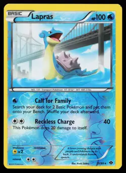 Lapras 25/99 Rare Next Destinies Reverse Holo Pokemon Card - Image 1