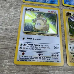 Vintage 1999 WOTC Pokemon 5 Card Lot! Rare Holo 1st Editions LP - Image 2