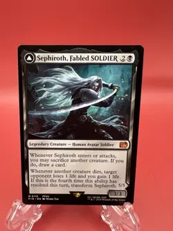 Magic the Gathering Final Fantasy Sephiroth Fabled Soldier Non-Foil Mythic Card - Image 1