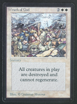 Wrath of God Beta MTG Card Magic: the Gathering 1993 - Image 1