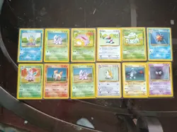 Lot Of 12 Vintage Base Set Non-Holo Pokemon Cards - No Duplicates #4 - Image 1