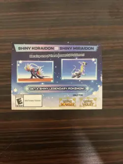 Shiny Koraidon or Shiny Miraidon Code Card - Image 1