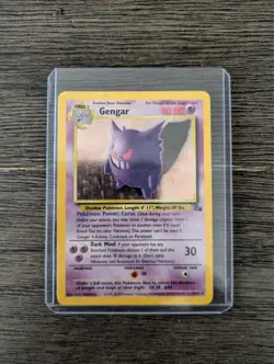 1999 Pokemon TCG Gengar Fossil Unlimited Set Rare Holographic Card 5/62 - Image 1