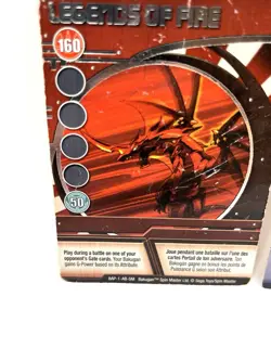 Bakugan Card - Legends of Fire (Dragonoid) & Legend of Water - Battle Brawlers - Image 4