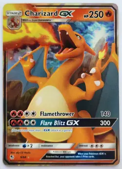 Pokemon TCG Charizard GX Holo Ultra Rare Card Hidden Fates 9/68 - Image 1