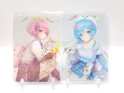 Goddess Story - Anime Waifu Transparent Trading Card - Rem & Ram - Image 1