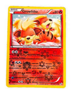 Growlithe RC4/RC25 Legendary Treasures: Radiant Collection Holo Pokemon Card - Image 1