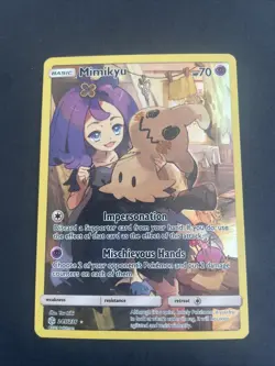 Pokemon Card Mimikyu 245/236 Cosmic Eclipse Character Secret Rare Holo NM - Image 1