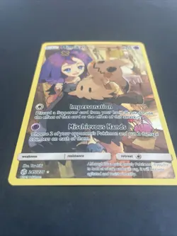 Pokemon Card Mimikyu 245/236 Cosmic Eclipse Character Secret Rare Holo NM - Image 2