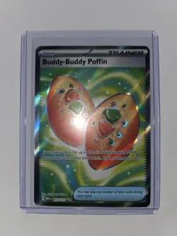 Buddy Buddy Poffin 167/132 Mega Evolution Secret Rare Pokemon Card NM - Image 1