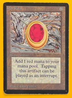 MTG MOX RUBY Beta (OldManMTG 011-155) - Image 1