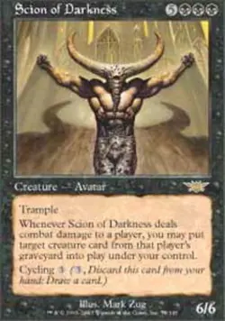 MTG Scion of Darkness, Legions, Heavily Played, English - Image 1