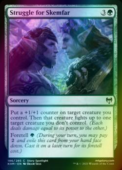 x1 Struggle for Skemfar KHM MTG Kaldheim 196/285 FOIL COMMON M/NM 1x - Image 1