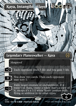 Kaya, Intangible Slayer (Borderless 341) FOIL Phyrexia: All Will Be One NM - Image 1