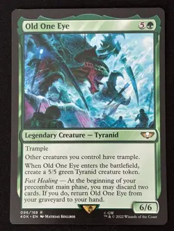 1x MTG Old One Eye - Universes Beyond: Warhammer 40,000 (40K) #96 - Magic - Image 1