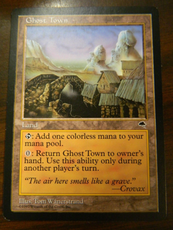 MTG Magic The Gathering Tempest Ghost Town Excellent - NM Condition - Image 1
