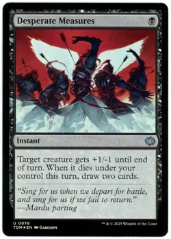 Desperate Measures (Foil) - 0078 - Tarkir Dragonstorm - MTG - NM/M - Image 1