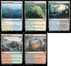 EDH Rare Dual Land Set of 5 RESTLESS Lost Caverns of Ixalan Vents Anchorage + - Image 1