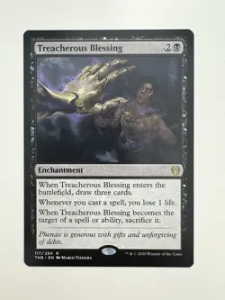 Treacherous Blessing MTG Magic the Gathering Card NM Near Mint THB - Image 1