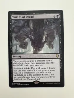 Visions of Dread MTG Magic the Gathering Card NM Near Mint MIC - Image 1