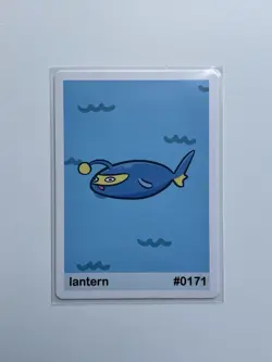 Pookiemoot Gen 2 - lantern (Lanturn) - Pokemon Parody/Derpy card - Image 1